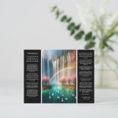 Desiderata Waterval: de genade van de regenboog ov Briefkaart (Staand voorkant)