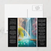 Desiderata Waterval: de liefde omarmt in de regenb Briefkaart (Voorkant / Achterkant)