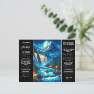 Desiderata Waterval Echoes van de Desiderata Briefkaart
