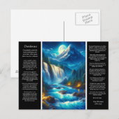 Desiderata Waterval Echoes van de Desiderata Briefkaart (Voorkant / Achterkant)