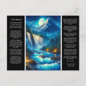 Desiderata Waterval Echoes van de Desiderata Briefkaart (Voorkant)