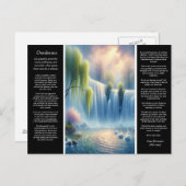 Desiderata Waterval en zachte vrede Briefkaart (Voorkant / Achterkant)