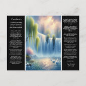 Desiderata Waterval en zachte vrede Briefkaart (Voorkant)