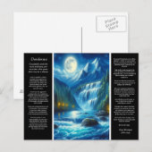 Desiderata waterval fluistert briefkaart (Voorkant / Achterkant)