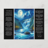 Desiderata waterval fluistert briefkaart (Voorkant)