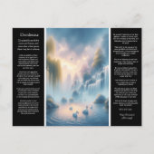 Desiderata waterval fluistert van de dageraad briefkaart (Voorkant)