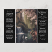 Desiderata Waterval: Gouden Licht, Zachte Bloemen, Briefkaart (Voorkant)