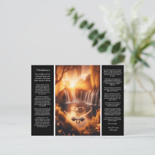 Desiderata Waterval: Gouden Romance Herfsten Briefkaart