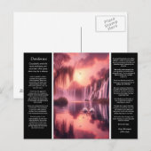 Desiderata Waterval, Gouden Uur, Wilgen en Liefde Briefkaart (Voorkant / Achterkant)