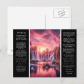 Desiderata Waterval Harten Reflecteren Op De Gloed Briefkaart (Voorkant / Achterkant)