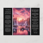 Desiderata Waterval Harten Reflecteren Op De Gloed Briefkaart (Voorkant)