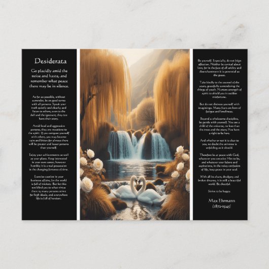 Desiderata Waterval: het hart van de Valley Herfst Briefkaart (Voorkant)