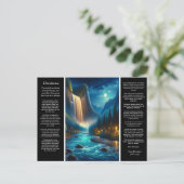 Desiderata Waterval Journey Briefkaart (Staand voorkant)