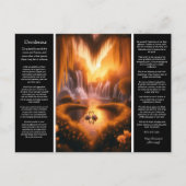 Desiderata waterval: lichtgevende wilg hart briefkaart (Voorkant)