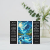 Desiderata Waterval Light Briefkaart (Staand voorkant)