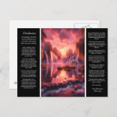 Desiderata Waterval: Mirror Lake Pink Sky Romance Briefkaart (Voorkant / Achterkant)