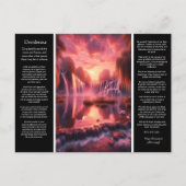 Desiderata Waterval: Mirror Lake Pink Sky Romance Briefkaart (Voorkant)