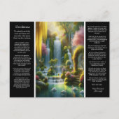 Desiderata Waterval: Oase van licht en liefde Briefkaart (Voorkant)