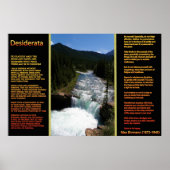 DESIDERATA Waterval Oranje Posters 8 (Voorkant)