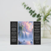Desiderata Waterval: Pastel Sky Dreams Briefkaart (Staand voorkant)