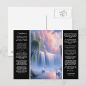 Desiderata Waterval: Pastel Sky Dreams Briefkaart (Voorkant / Achterkant)