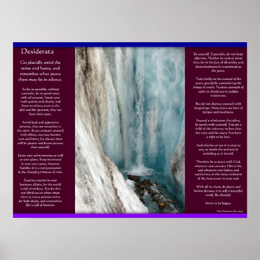 DESIDERATA Waterval Posters 10 (Voorkant)