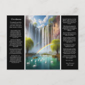 Desiderata Waterval Rainbow's Gleam, Falling Love Briefkaart (Voorkant)