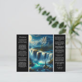 Desiderata waterval reflecties briefkaart (Staand voorkant)