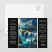 Desiderata waterval reflecties briefkaart (Voorkant / Achterkant)