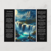 Desiderata waterval reflecties briefkaart (Voorkant)