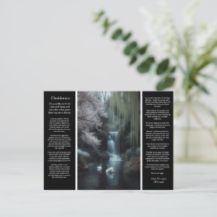 Desiderata Waterval: Reflecties, Woodland Vrede Briefkaart