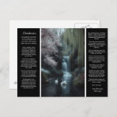 Desiderata Waterval: Reflecties, Woodland Vrede Briefkaart (Voorkant / Achterkant)