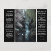 Desiderata Waterval: Reflecties, Woodland Vrede Briefkaart (Voorkant)