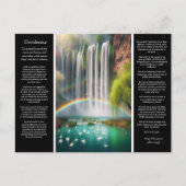 Desiderata Waterval: Regenboog over vallende liefd Briefkaart (Voorkant)
