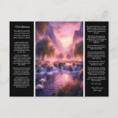 Desiderata Waterval: Romantisch Zwaanreservaat Briefkaart (Voorkant)