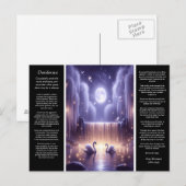 Desiderata waterval: rustige zwaan gloed briefkaart (Voorkant / Achterkant)