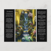 Desiderata waterval: schaduwrijke zwanen, zonnige briefkaart (Voorkant)