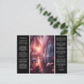 Desiderata Waterval: Serene Duskfall Valley Briefkaart (Staand voorkant)