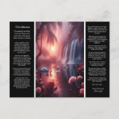 Desiderata Waterval: Serene Duskfall Valley Briefkaart (Voorkant)