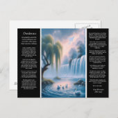 Desiderata Waterval: Serene Pastel Motion Briefkaart (Voorkant / Achterkant)