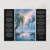 Desiderata Waterval: Serene Pastel Motion Briefkaart (Voorkant)