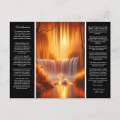 Desiderata Waterval: Stralende Bloom Herfsten Briefkaart (Voorkant)