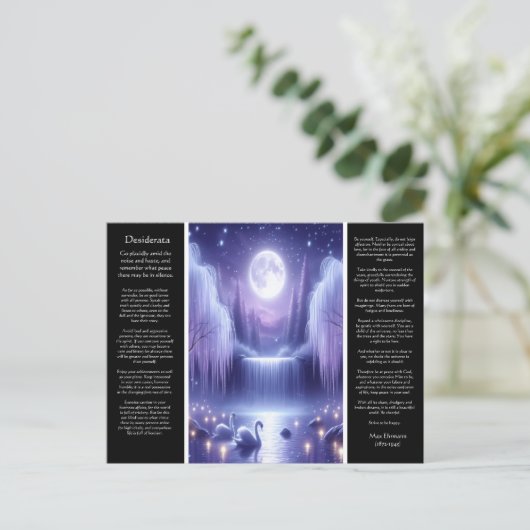 Desiderata Waterval: Sunset Glow Cascade Briefkaart (Staand voorkant)
