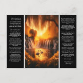 Desiderata Waterval: Sunset Glow Cascade Briefkaart (Voorkant)
