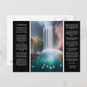 Desiderata Waterval: Turquoise zwembad, Rainbow's Briefkaart (Voorkant / Achterkant)