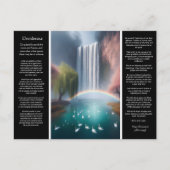Desiderata Waterval: Turquoise zwembad, Rainbow's Briefkaart (Voorkant)