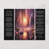 Desiderata waterval: zachte schemering cascade briefkaart (Voorkant)