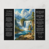 Desiderata-watervalpaden Briefkaart (Voorkant)