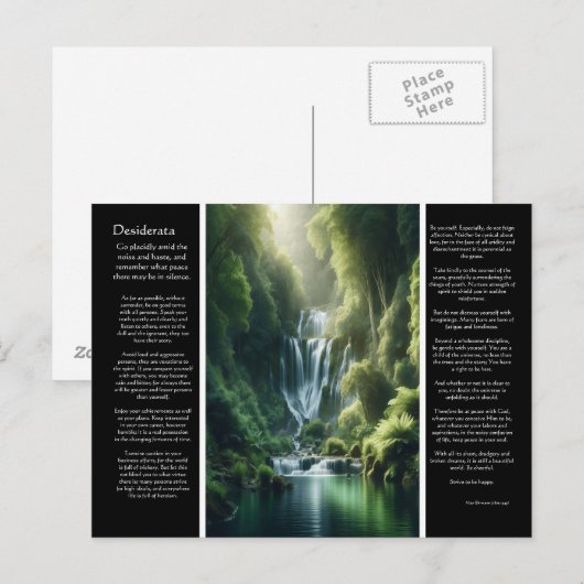 Desiderata Whispers of the Wild: het lied van de w Briefkaart (Voorkant / Achterkant)