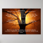 DESIDERATA Willow Tree-Posters Poster (Voorkant)